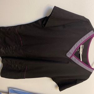 Greys anatomy black scrub top